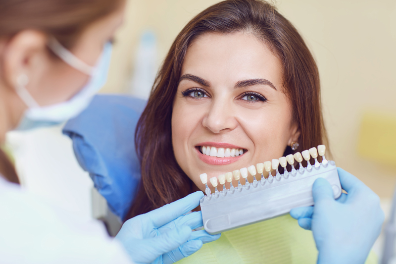 Close-up 3d image of a dental implant